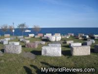 One of the monuments around the Adler Planetarium