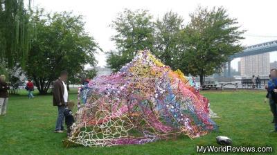An interesting art piece in Empire-Fulton Ferry State Park