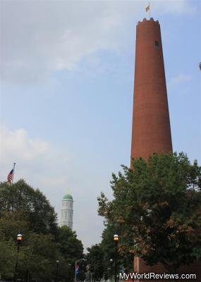 Shot Tower and St. Vincent de Paul Church