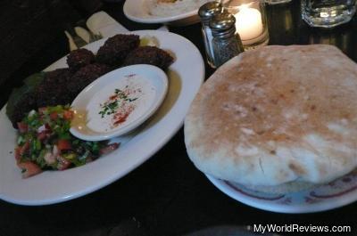 Falafel Plate with Salad and Tahini
