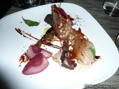 Warm Dark Chocolate Mousse Cake