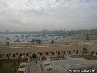View of the Mediterranean from the top of the fort