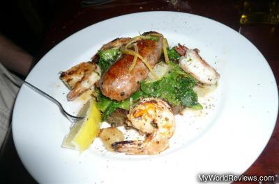 Grilled Shrimp & Chorizo Sausage