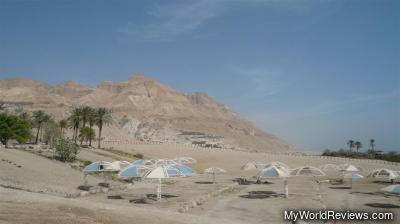 On the beach near Ein Gedi