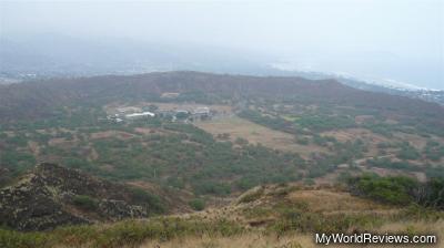 The view of the crater from the top