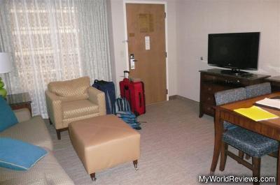 The room with the pull-out couch