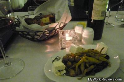 Bread and olives