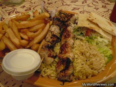Chicken Souvlaki Dinner