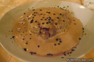 Filetto di manzo al pepe verde
