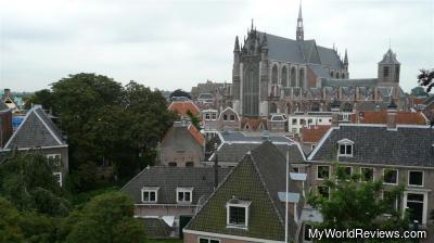 The view from the Citadel of Leiden (Burcht)
