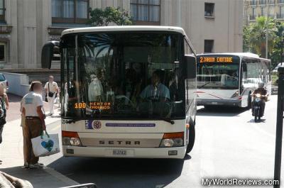 Bus 100 - to Monaco and Menton