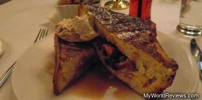 Strawberry Blueberry and Creme Fraiche Stuffed French Toast