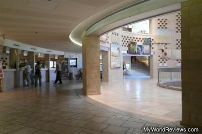 Inside the visitors center