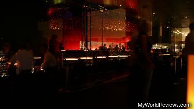 The bar from the outdoor observation area