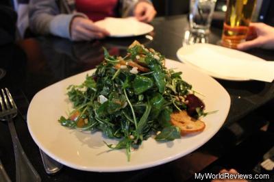 Roasted Beet & Arugula Salad