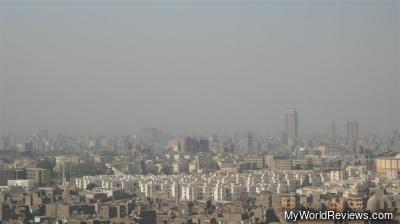 View of Cairo from the outdoor square