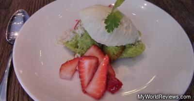 Strawberry Basil Buttermilk Cake
