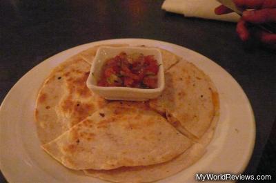 Sauteed Chicken Quesadilla