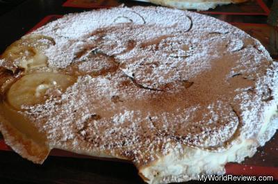 Apple, Cinnamon, Powder Sugar Pancake