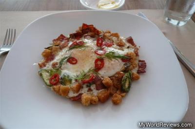 Fried Eggs and Smoked Bacon