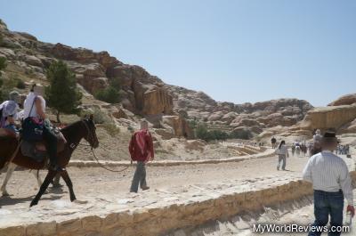 Horse rides are available for the first 700m