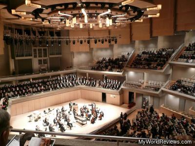 Inside of Roy Thomson Hall (Notice the large pipe organ in the back)