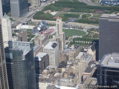 Millennium Park from the Sears Tower Skydeck