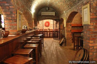 Inside the winery