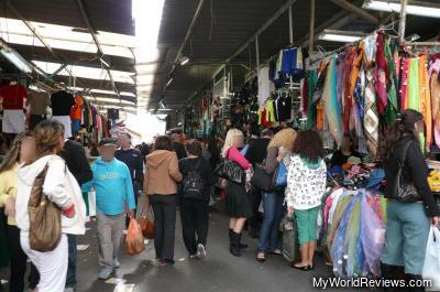 Inside the market area