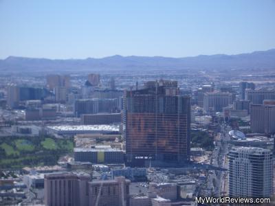Daytime view from the top of the Stratosphere Tower