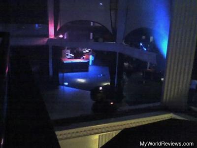 The dance floor, as seen from the second level
