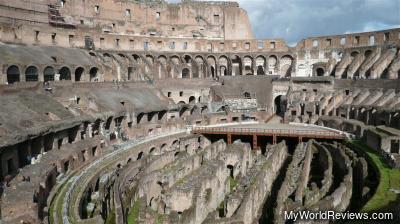 Inside the colosseum