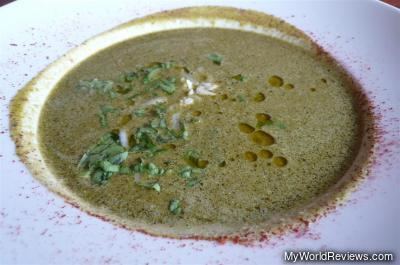 Local Herb Cream Soup