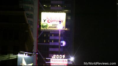 The New Years Eve ball in Times Square