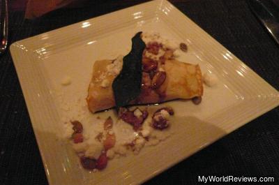Roasted Pumpkin and Ricotta Crepe