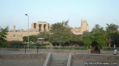 Kom Ombo Temple from our room on the ship