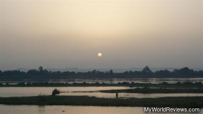 A view of the sunrise sailing down the Nile