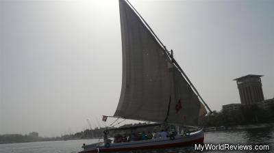 Our group took a felucca to sail to Kitchener's Island