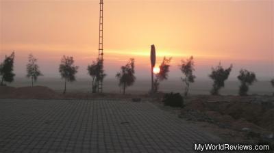 The sunrise, as seen from the bus, on the way to Alexandria