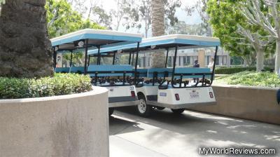 The trams we rode on during the tour