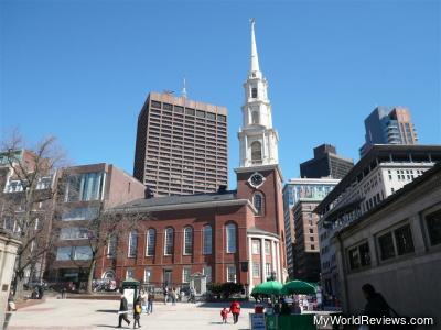 Park Street Church near the start of the tour